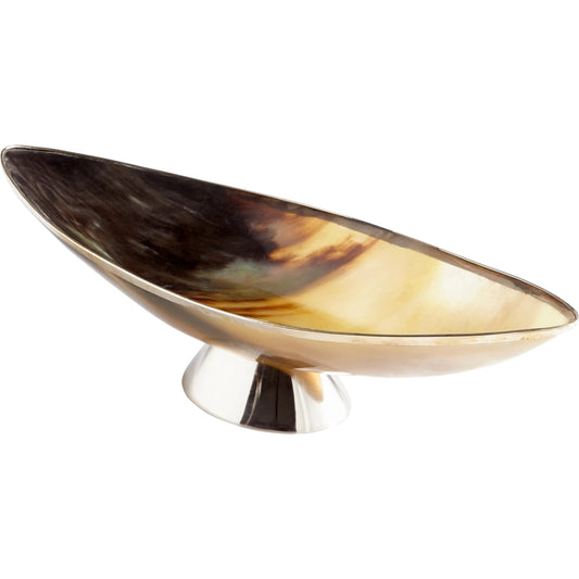 Cerith Tray by Cyan Design in horn, silver. Made from horn, aluminum in a modern style.