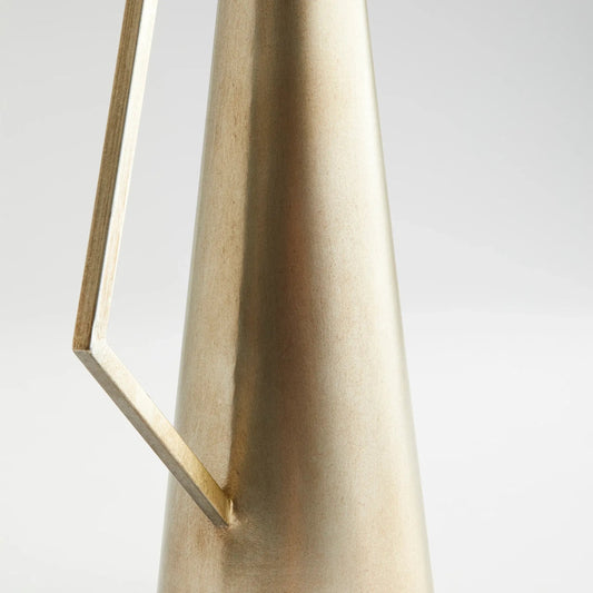 Dhaka Vase by Cyan Design in nickel. Made from iron in a transitional style.