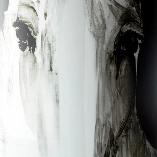 Spirit Vase by Cyan Design in black, white. Made from ceramic in a rustic style.