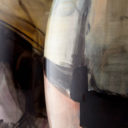 Carmen Vase #2 by Cyan Design in multi colored blue. Made from ceramic in a modern style.