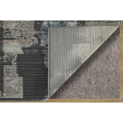 Greenwich Geometric GRW39U3F Rug by Feizy in black, ivory, blue. Made from polypropylene, polyester in a unique style.