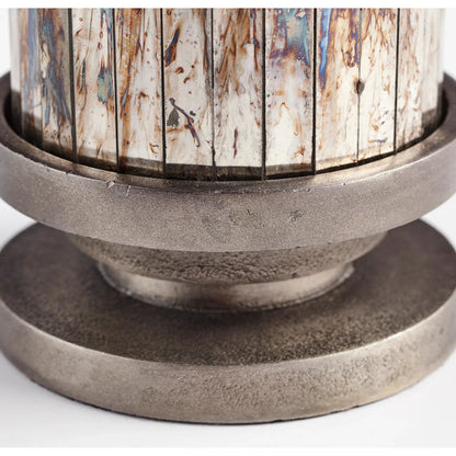 Kensington Vase by Cyan Design in nickel. Made from aluminum, glass in a transitional style.