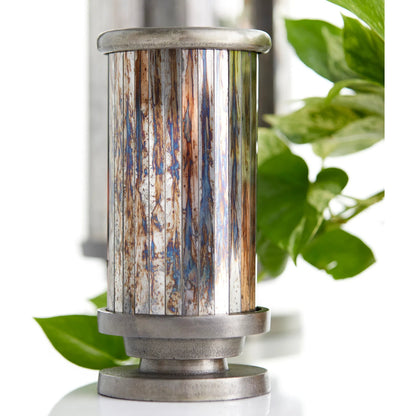 Kensington Vase by Cyan Design in nickel. Made from aluminum, glass in a transitional style.