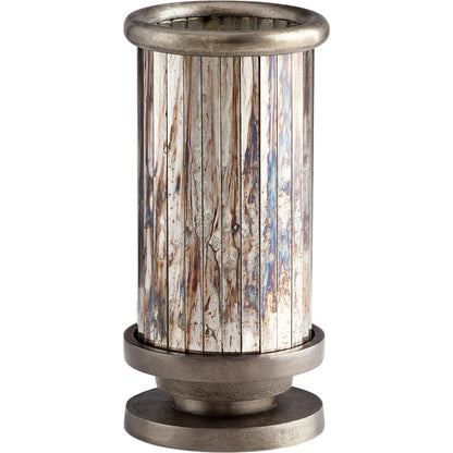Kensington Vase by Cyan Design in nickel. Made from aluminum, glass in a transitional style.
