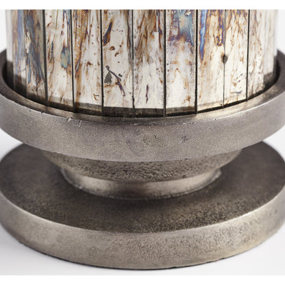 Kensington Vase by Cyan Design in nickel. Made from aluminum, glass in a transitional style.