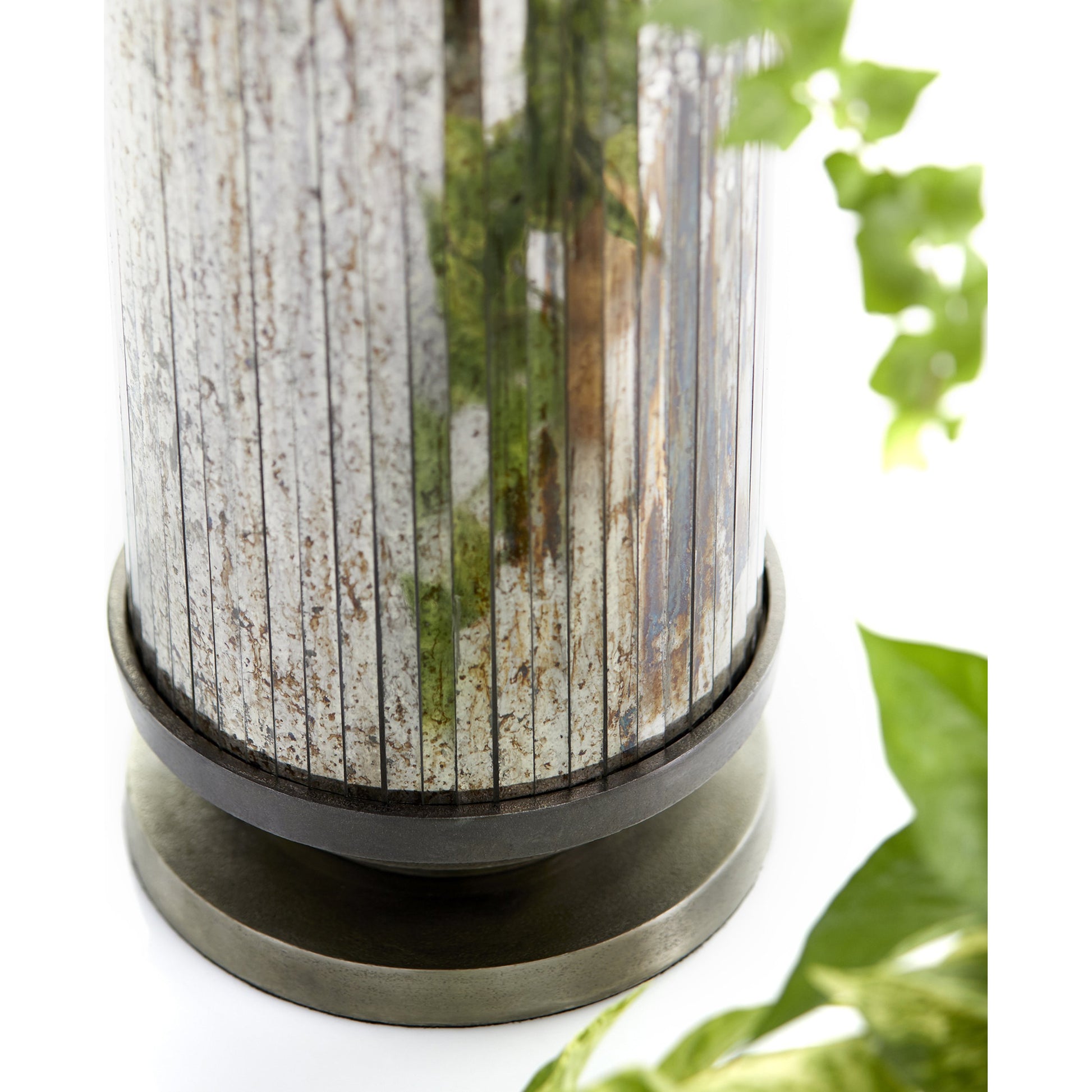 Kensington Vase by Cyan Design in nickel. Made from aluminum, glass in a transitional style.