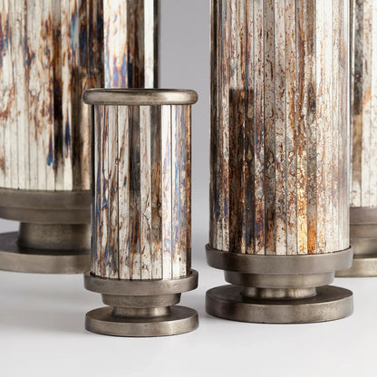Kensington Vase by Cyan Design in nickel. Made from aluminum, glass in a transitional style.