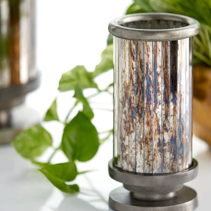 Kensington Vase by Cyan Design in nickel. Made from aluminum, glass in a transitional style.