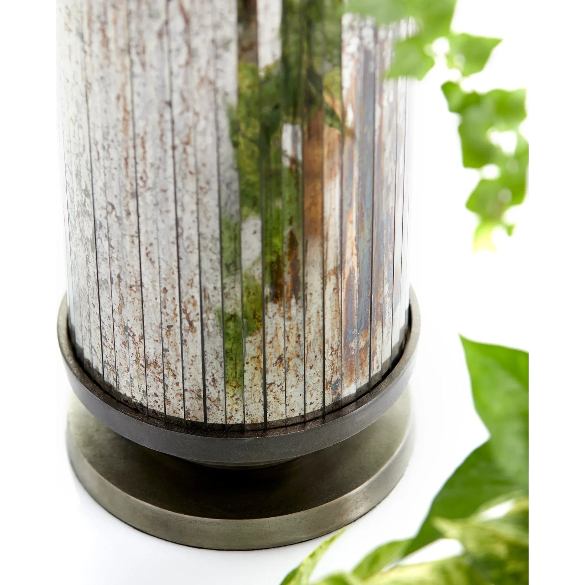 Kensington Vase by Cyan Design in nickel. Made from aluminum, glass in a transitional style.