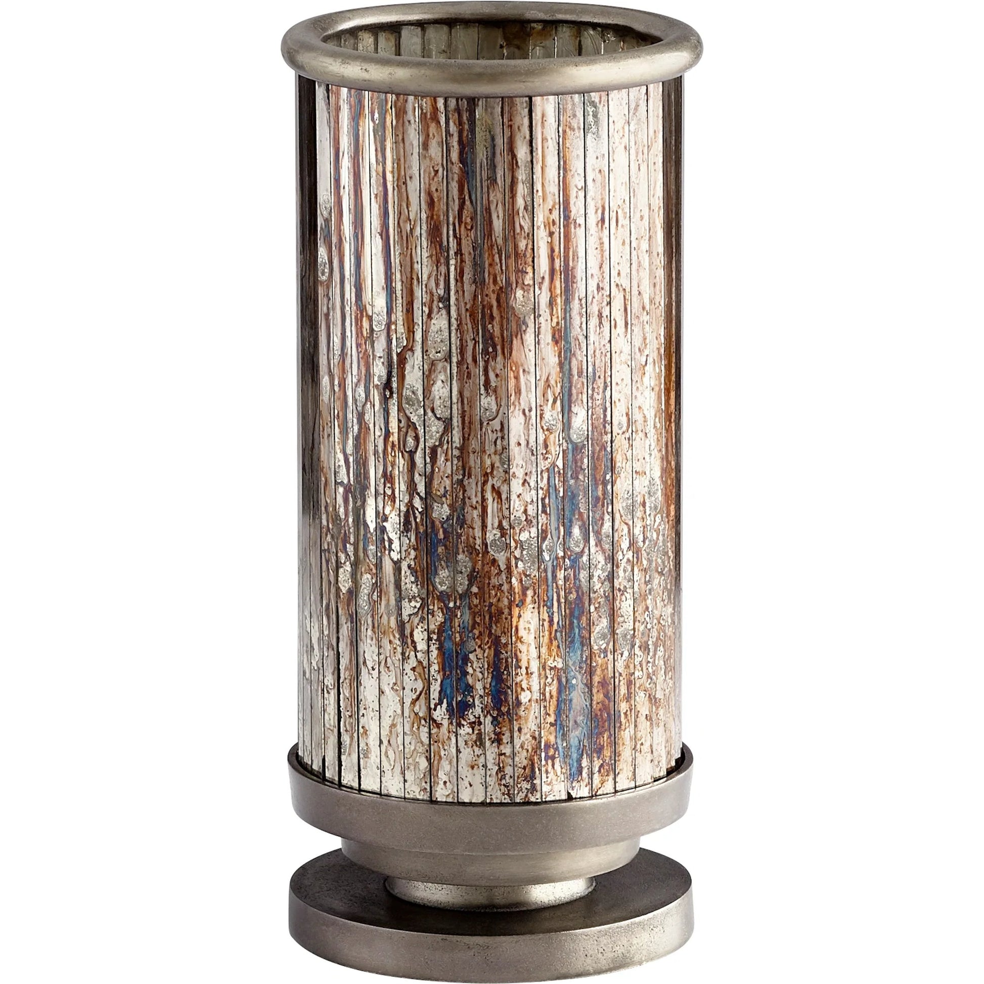 Kensington Vase by Cyan Design in nickel. Made from aluminum, glass in a transitional style.