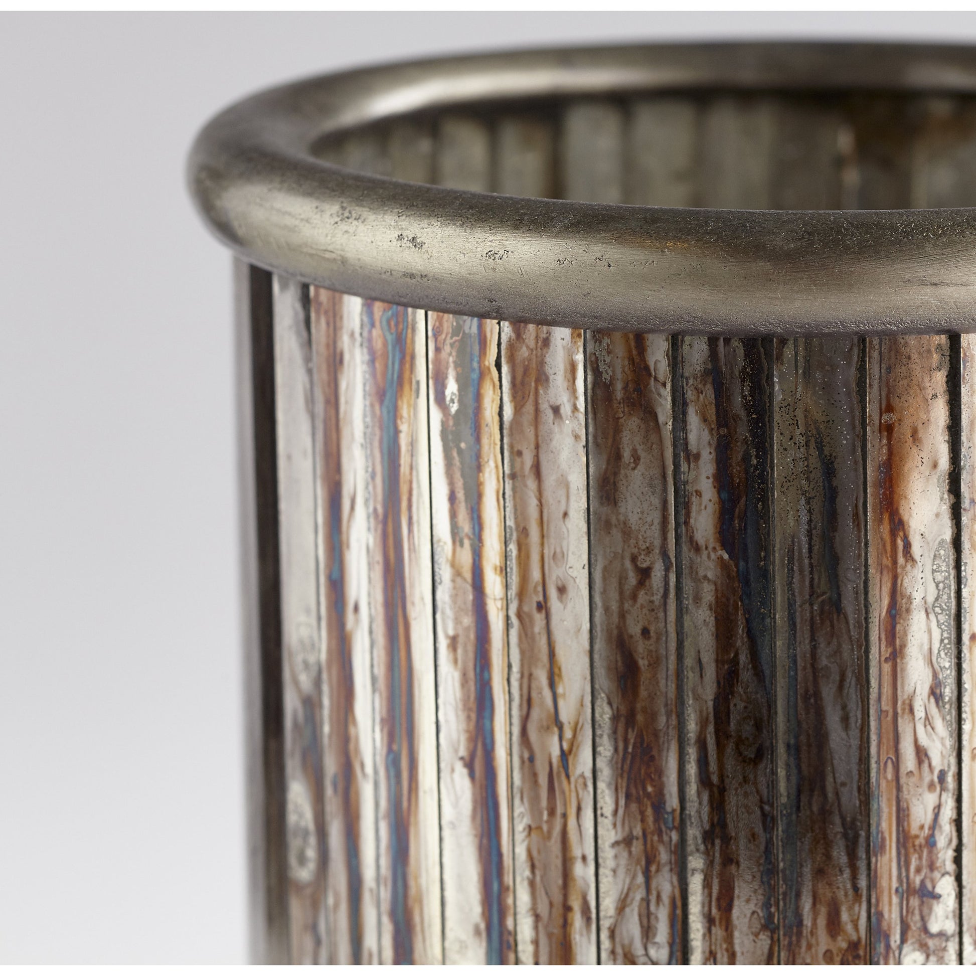 Kensington Vase by Cyan Design in nickel. Made from aluminum, glass in a transitional style.