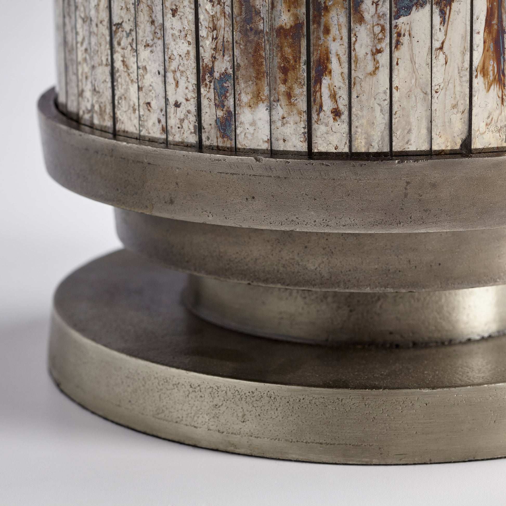 Kensington Vase by Cyan Design in nickel. Made from aluminum, glass in a transitional style.