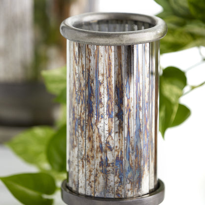 Kensington Vase by Cyan Design in nickel. Made from aluminum, glass in a transitional style.