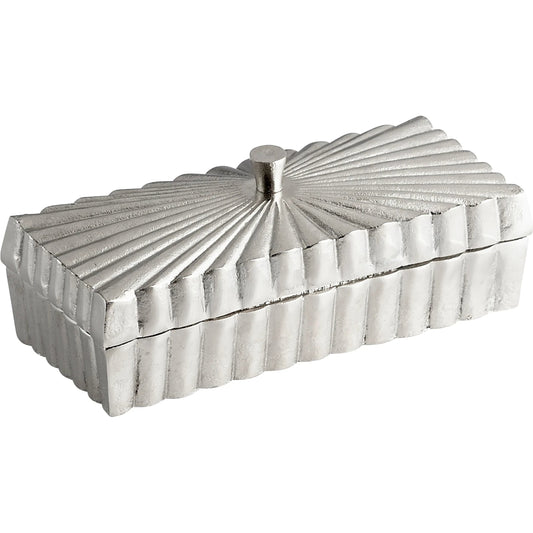 Buckingham Container by Cyan Design in silver. Made from aluminum in a modern style.