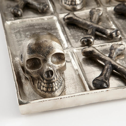 Yo Ho Ho Tic Tac Toe by Cyan Design in nickel. Made from aluminum in a modern style.