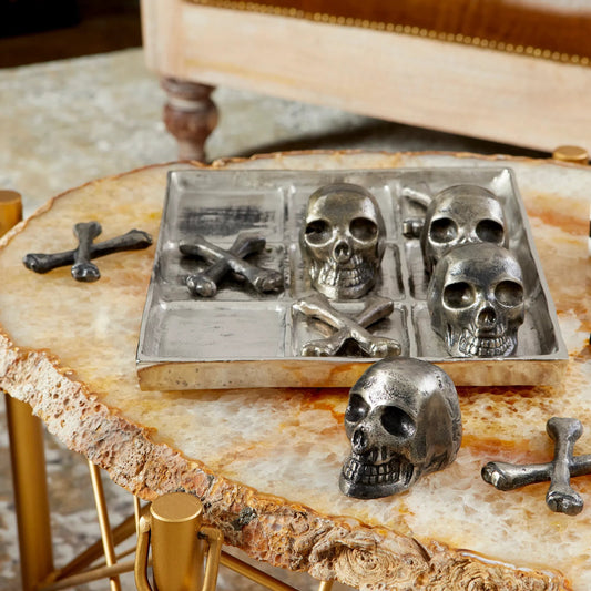 Yo Ho Ho Tic Tac Toe by Cyan Design in nickel. Made from aluminum in a modern style.