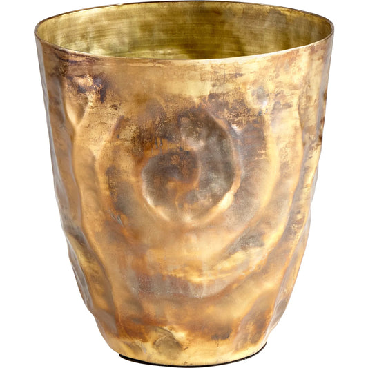 Dutchess Vase by Cyan Design in gold. Made from aluminum in a rustic style.