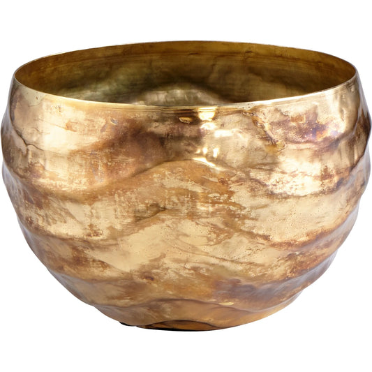 Lexham Vase by Cyan Design in gold. Made from aluminum in a eclectic & global style.