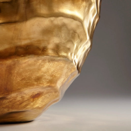 Lexham Vase by Cyan Design in gold. Made from aluminum in a eclectic & global style.