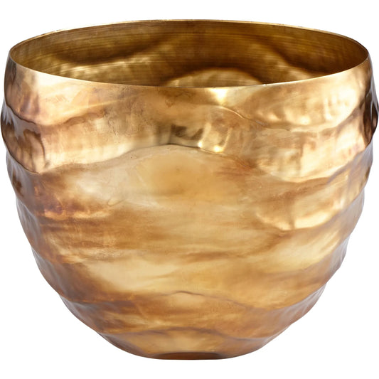 Lexham Vase by Cyan Design in gold. Made from aluminum in a eclectic & global style.