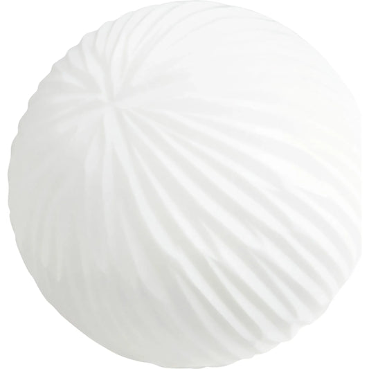 Veles Filler by Cyan Design in white. Made from glass in a coastal style.