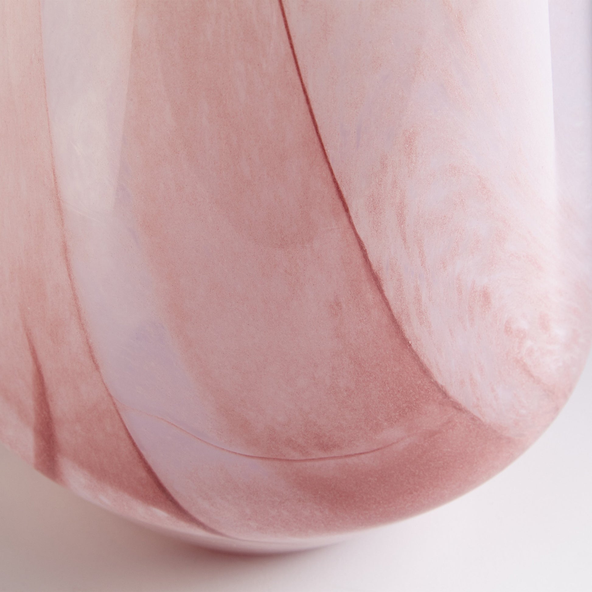 Atria Narrow Vase by Cyan Design in pink. Made from glass in a modern style.