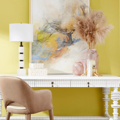 Atria Narrow Vase by Cyan Design in pink. Made from glass in a modern style.