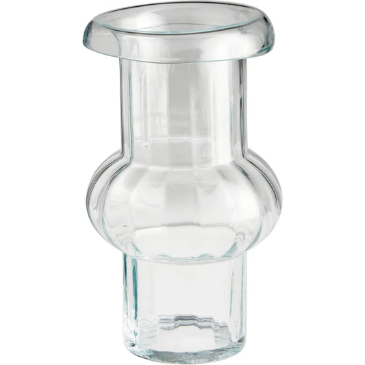 Hurley Vase by Cyan Design in clear. Made from glass in a modern style.