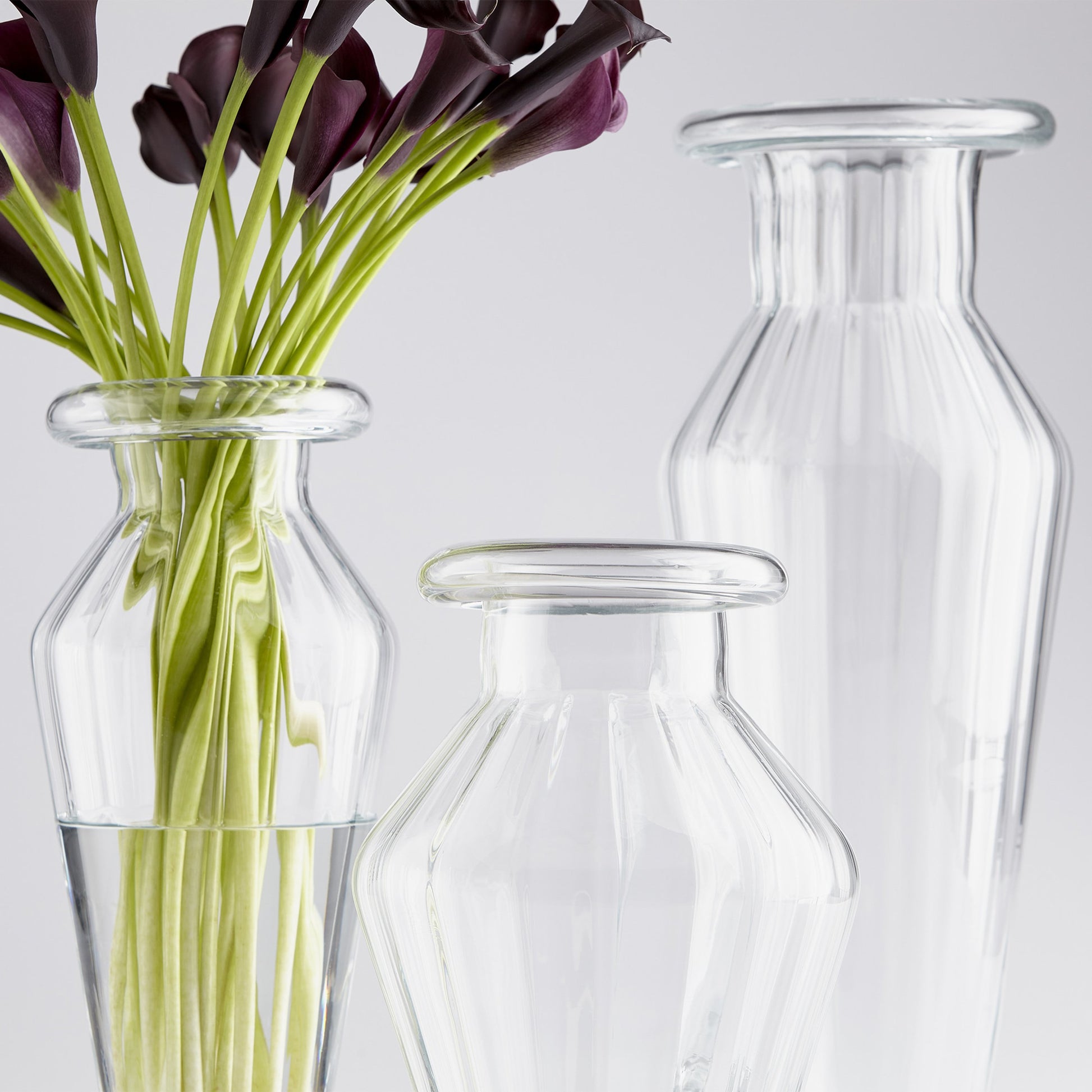 Rocco Vase by Cyan Design in clear. Made from glass in a transitional style.