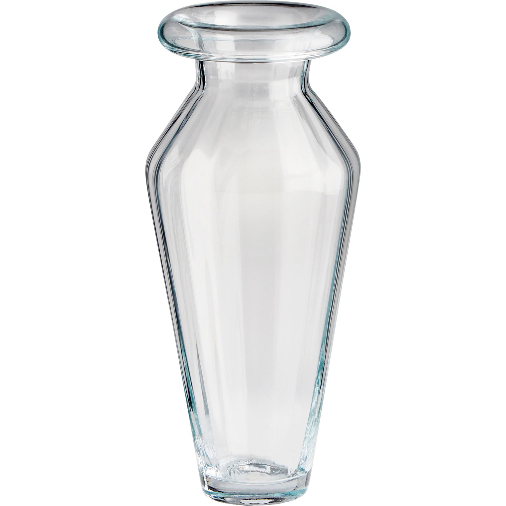 Rocco Vase by Cyan Design in clear. Made from glass in a transitional style.