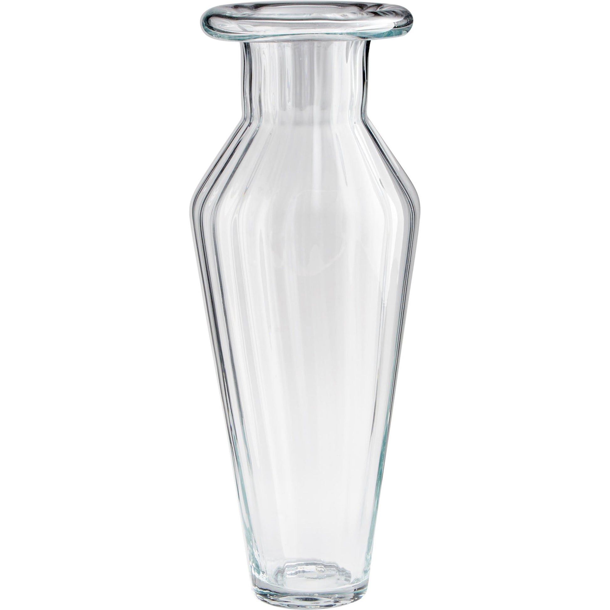 Rocco Vase by Cyan Design in clear. Made from glass in a transitional style.