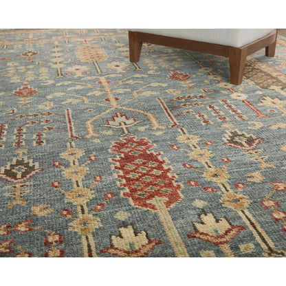 Carrington Traditional Oriental Rug - 6499F by Feizy in blue, red, gold. Made from wool in a unique style.