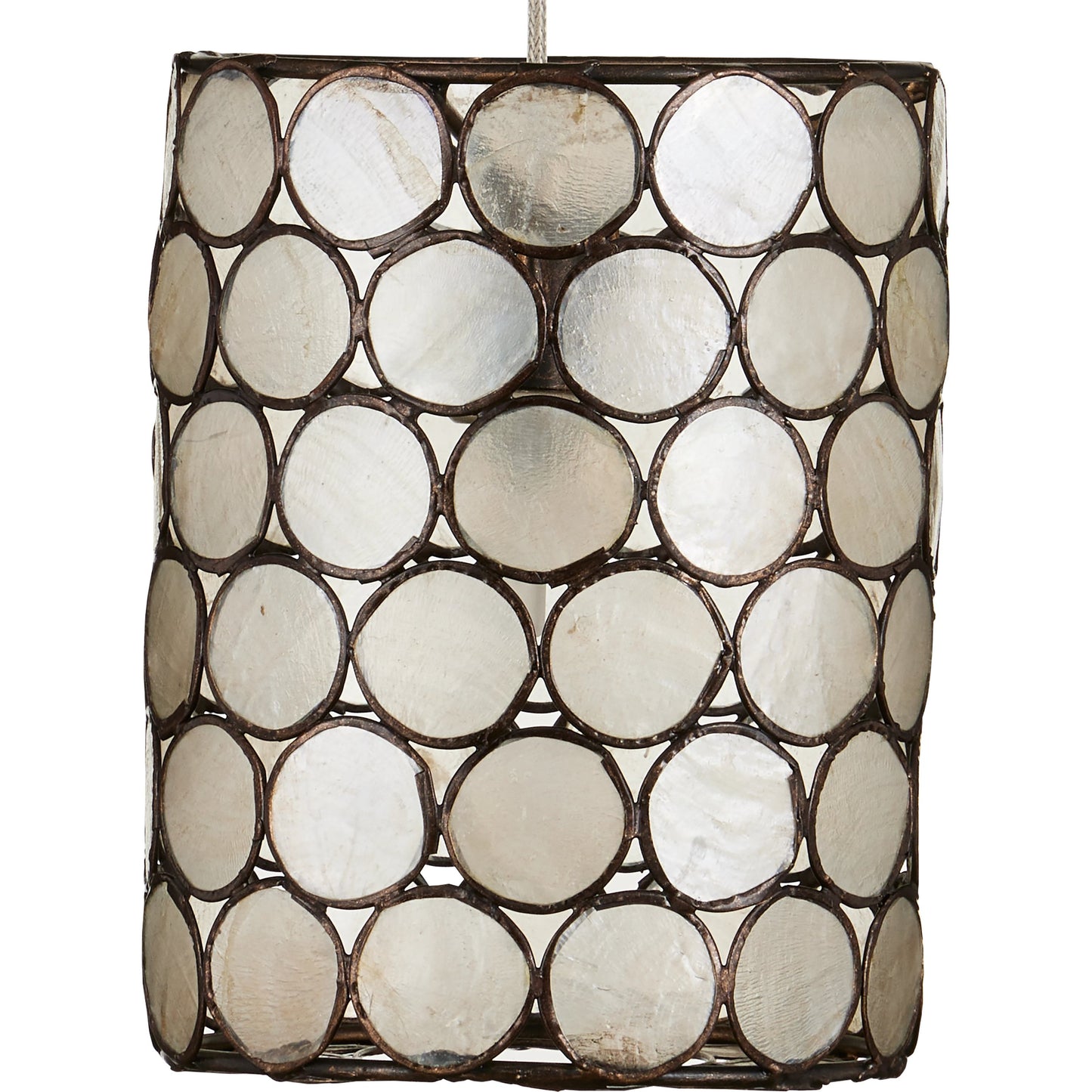 005 SI-1924135 | Additional Silo | Regatta Round 7-Light Multi-Drop Pendant by Currey and Company in cupertino, silver. Made from cupertino, iron, capiz shell in a modern style.