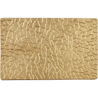 Beau Monde C Table by Currey and Company in gold, green. Made from cast aluminum, enamel in a modern style.