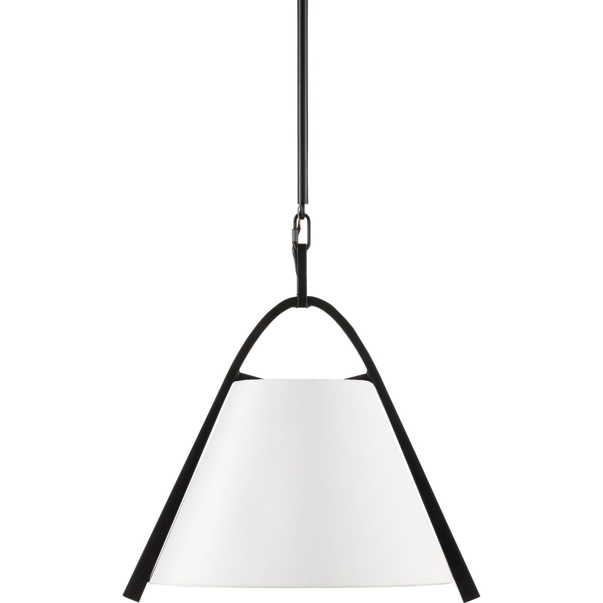 Frey Pendant by Currey and Company in satin black, brushed brown. Made from metal in a transitional style.