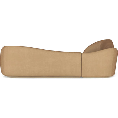 Kalahari 3-Piece Sectional by Caracole in camel and sparkling argent. Made from unique in a transitional style.