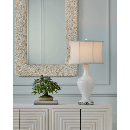Zeta Table Lamp by Currey and Company. Made from glass, optic crystal in a transitional style.