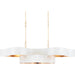 Grand Lotus Oval Chandelier by Currey and Company. Made from wrought iron in a modern style.