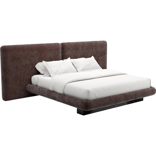 Overlap Upholstered 2 Panel Bed by Caracole. Made from stone in a transitional style.