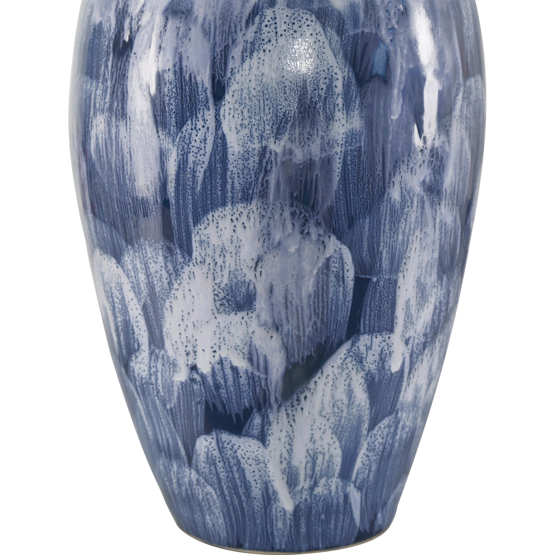 Pallas Vase Set by Currey and Company in blue, white. Made from ceramic in a modern style.