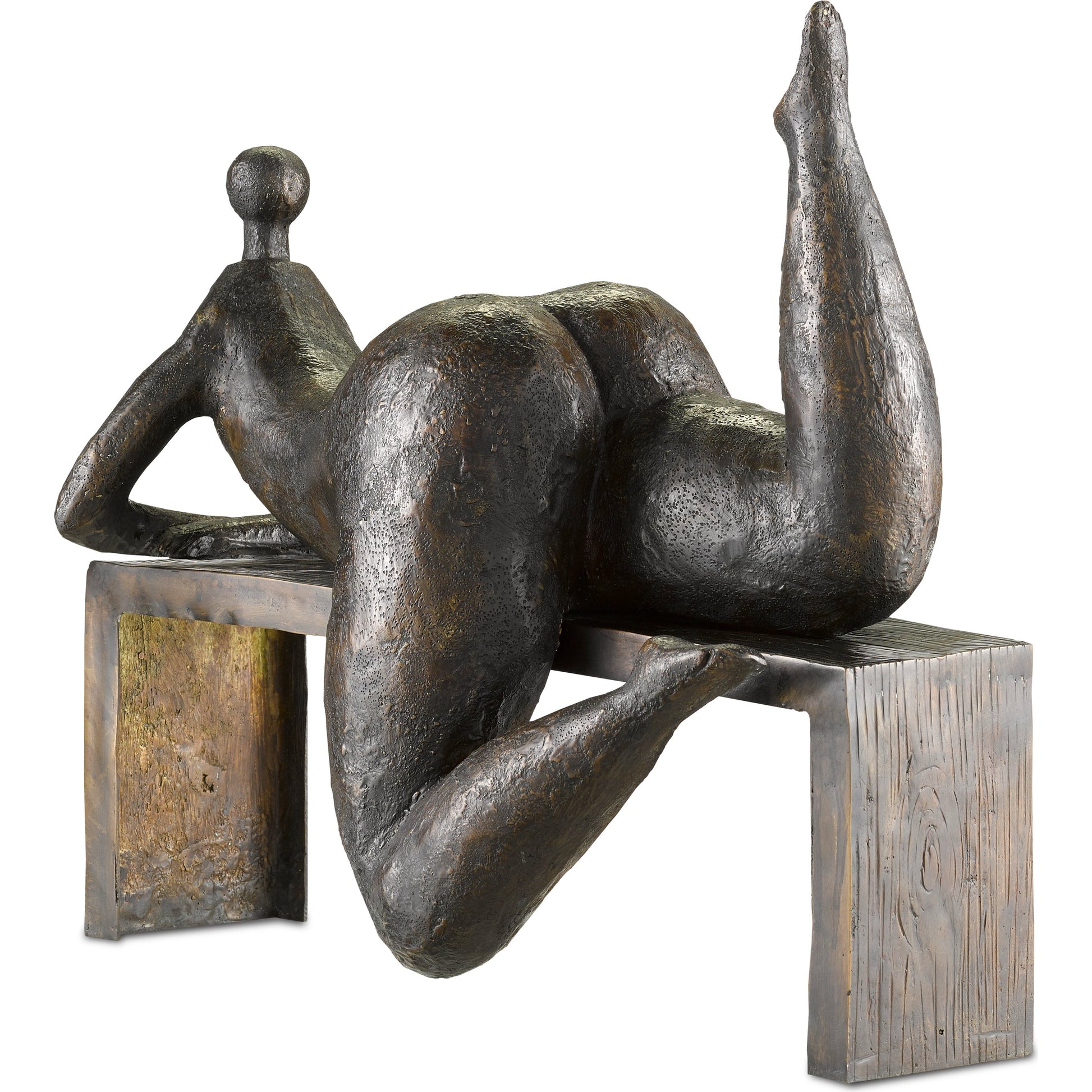 Odalisque by Currey and Company in bronze. Made from bronze in a eclectic & global style.
