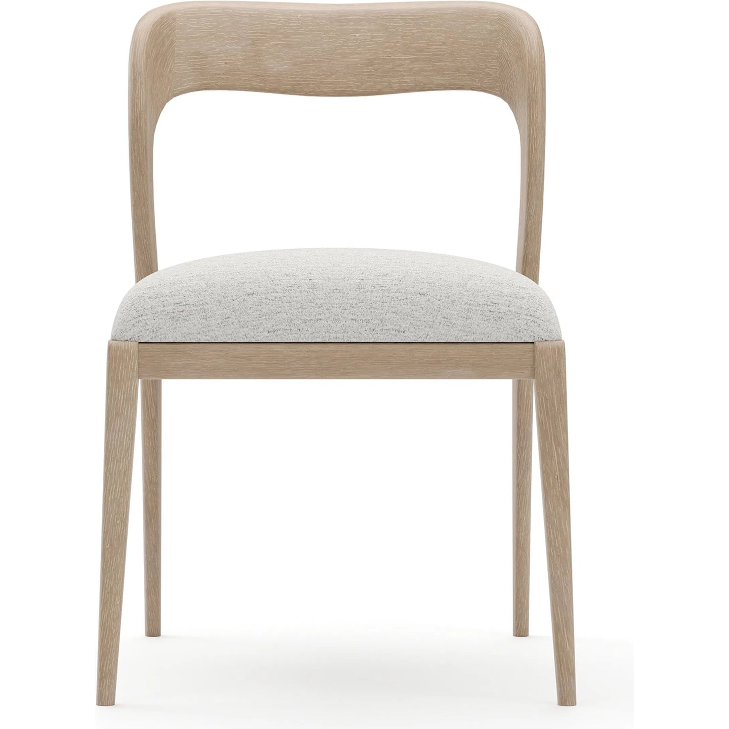 002 SI-2462325 | Additional Silo | Rhythm Side Chair by Caracole in ivory and sun drenched oak. Made from oak in a transitional style.