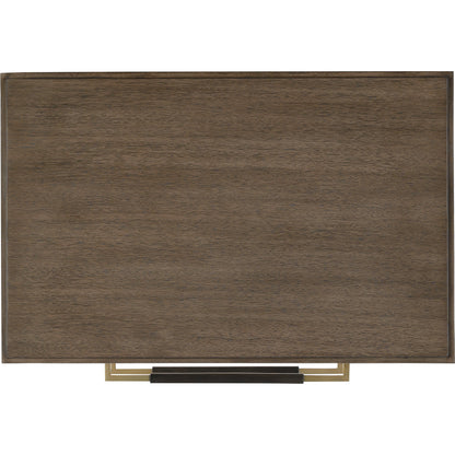 Verona Chanterelle Nightstand by Currey and Company in chanterelle, coffee, champagne. Made from mahogany, brass, iron in a transitional style.
