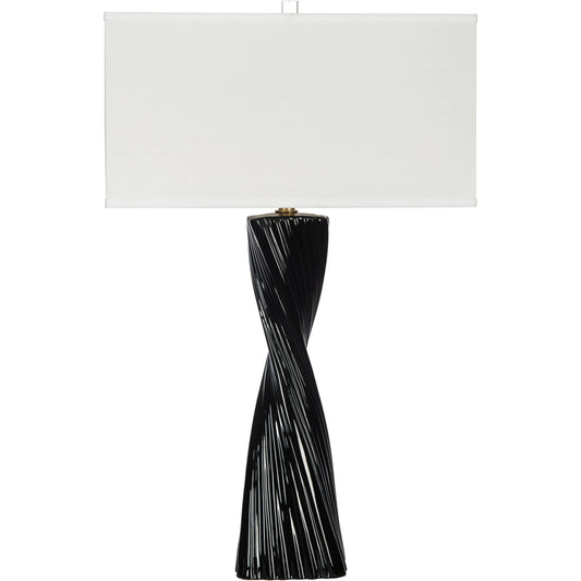 Endicott Nero Lamp by Bradburn Home. Made from ceramic in a unique style.