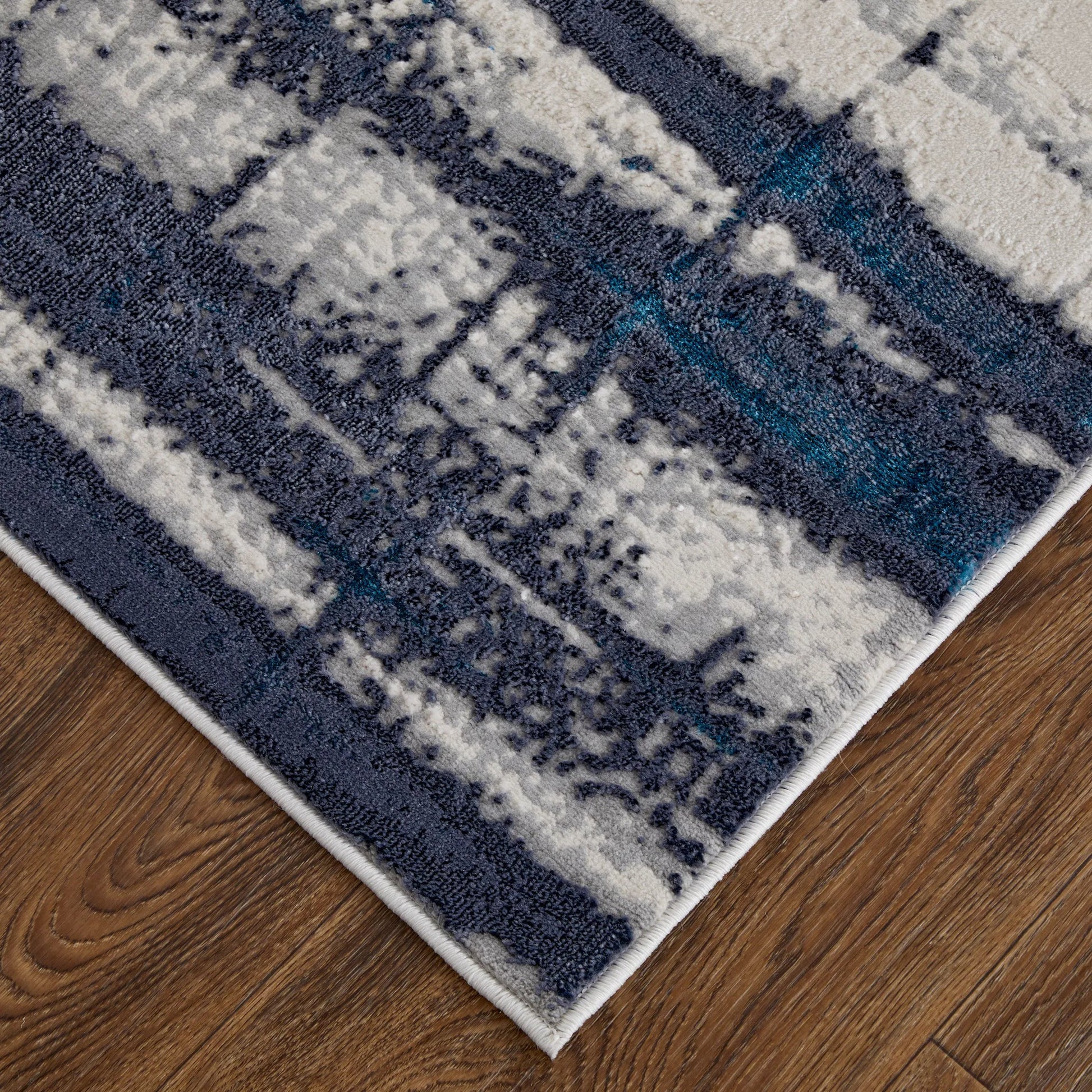 Indio Rug - 39GZF by Feizy in ivory, blue, gray. Made from unique in a unique style.