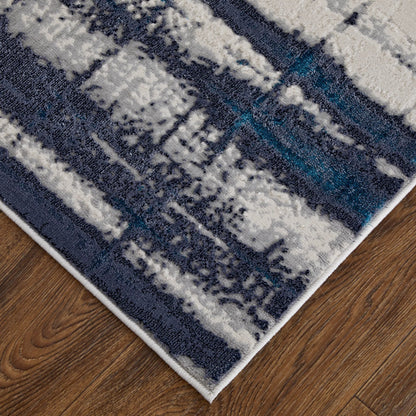 Indio Rug - 39GZF by Feizy in ivory, blue, gray. Made from unique in a unique style.