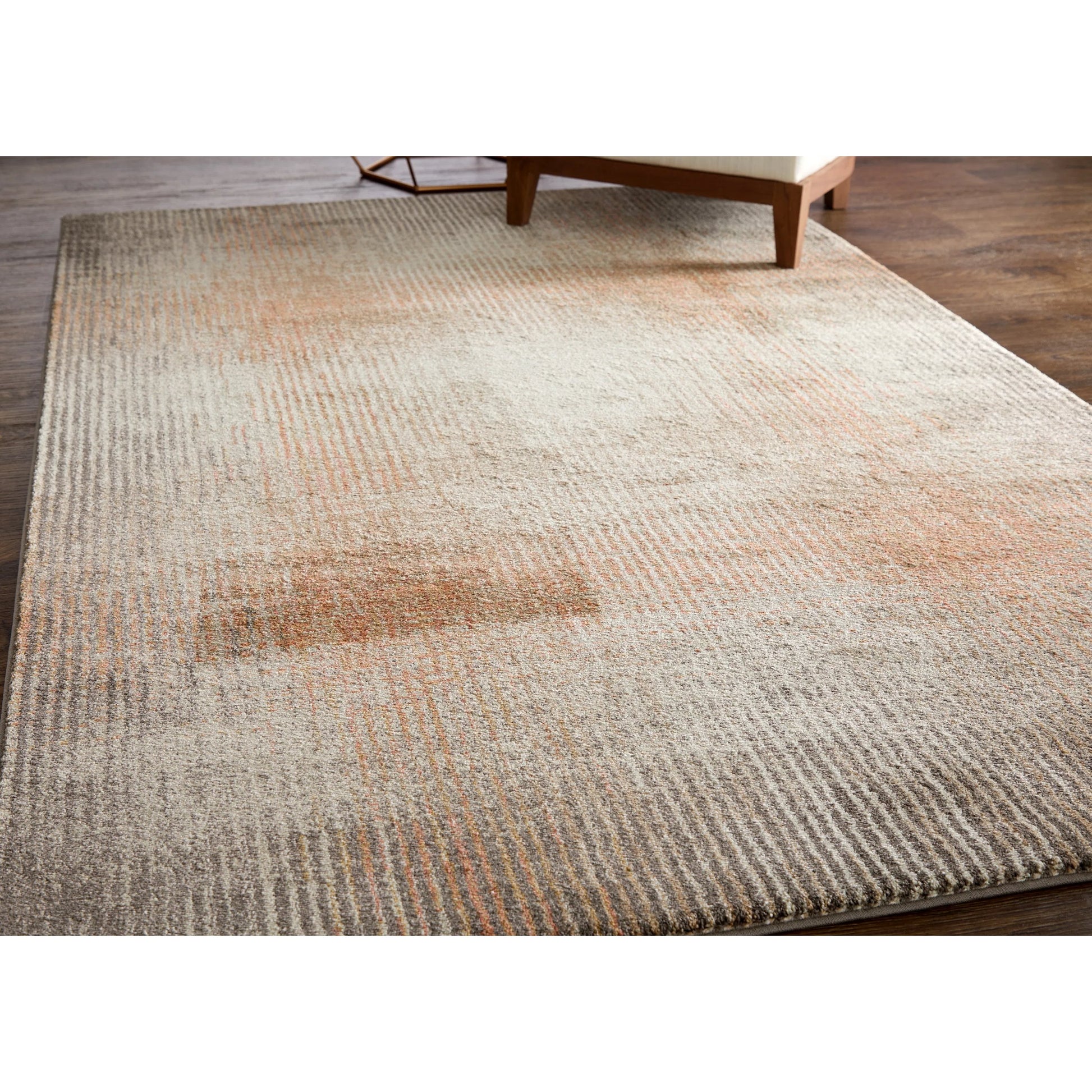 Eden EDN39QPF Rug by Feizy in ivory, taupe, pink. Made from polypropylene in a unique style.
