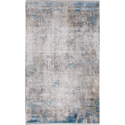 Cadiz Rug - 3889F by Feizy in ivory, blue, gold. Made from viscose, acrylic in a unique style.