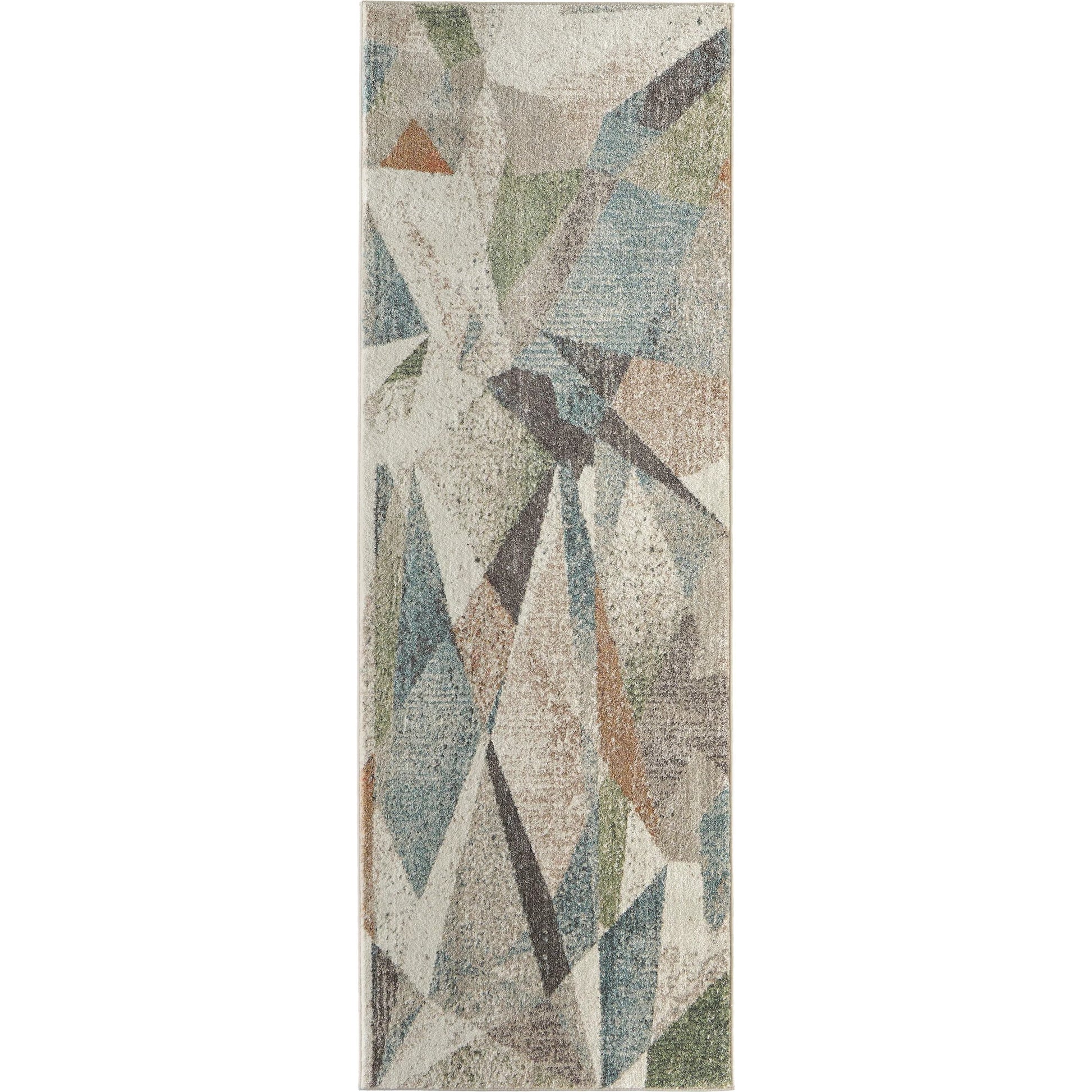 Eden Color Block EDN39QVF Rug by Feizy in ivory, blue, green. Made from polypropylene in a unique style.