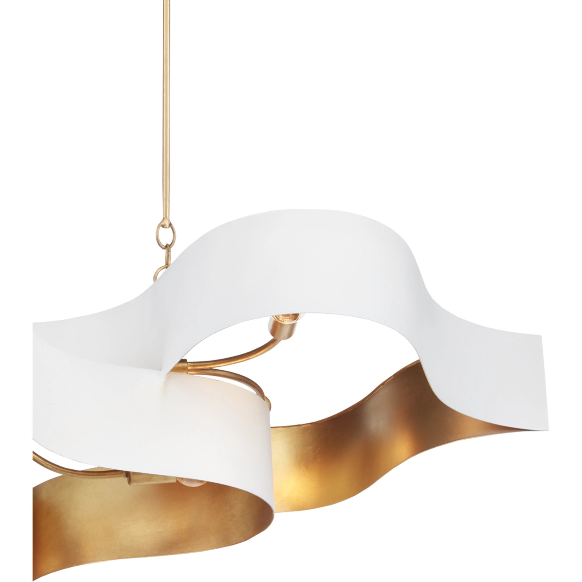 Grand Lotus Oval Chandelier by Currey and Company. Made from wrought iron in a modern style.